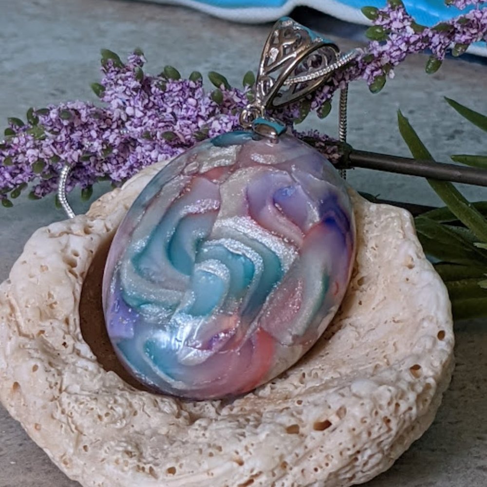 Pastel Swirl Necklace